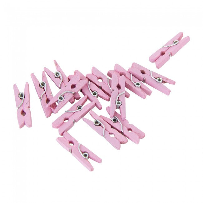 Mini wasknijpers roze