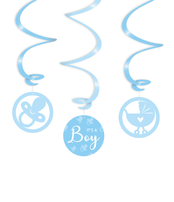 Swirl decorations - It's a boy - girl