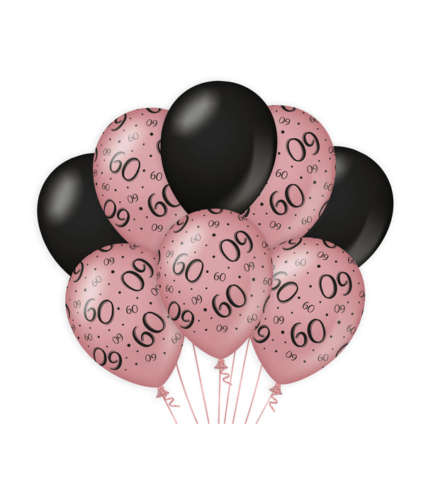 Ballonnen Cheers to 60 years rosé/zwart