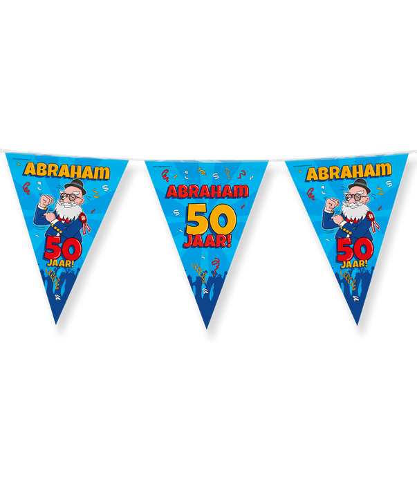 Party vlaggen Abraham cartoon