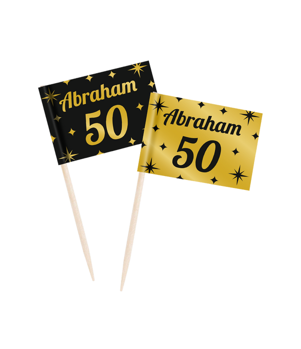Cocktailprikkers classy Abraham 50