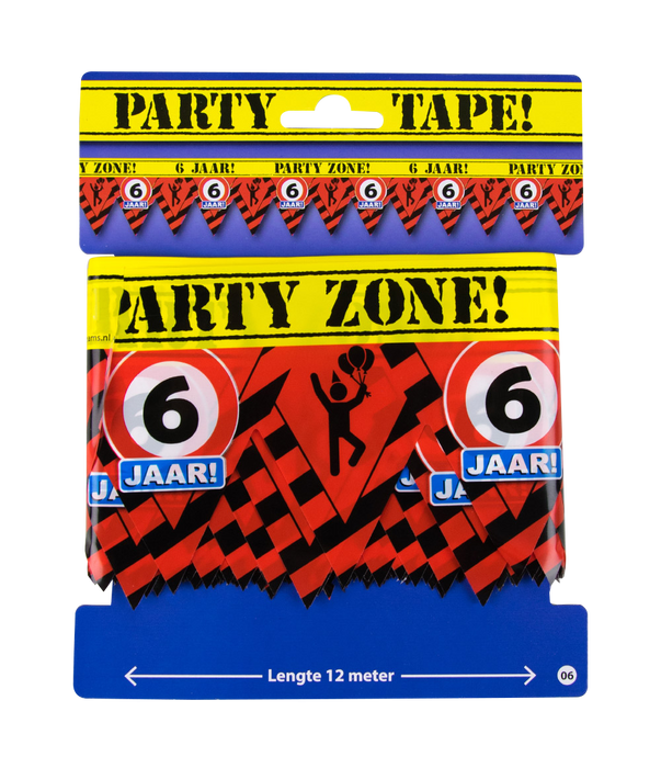 Party Tape - 6 jaar
