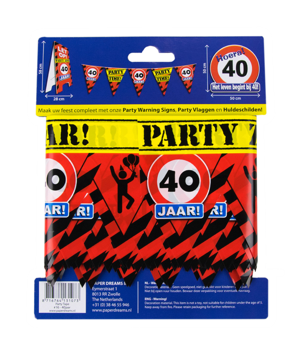 Party Tape - 40 jaar