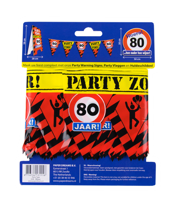 Party Tape - 80 jaar