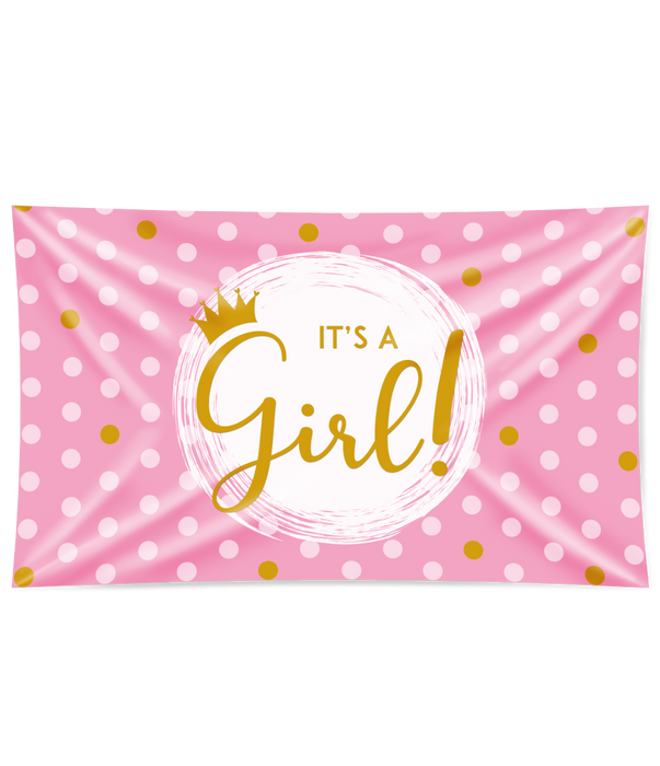 Gevel vlag - It's a girl!