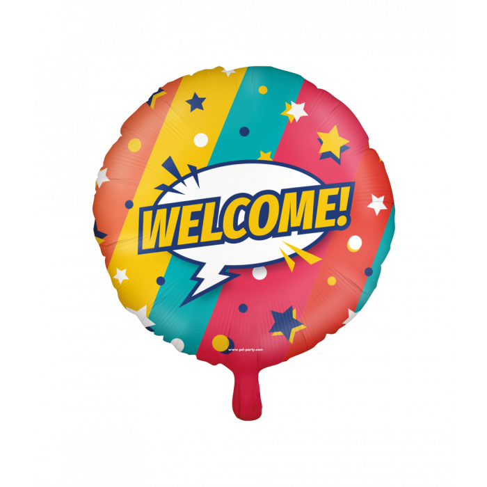 Folieballon Welcome