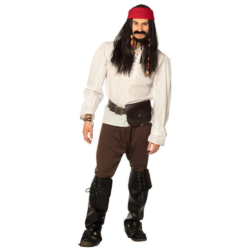 Piratenkostuum accessoireset voor dames en heren - piratenhoed, bandana Piratenkostuum accessoireset voor dames en heren - piratenhoed, bandana