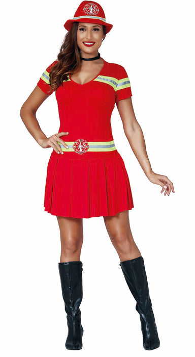 Brandweervrouw kostuum