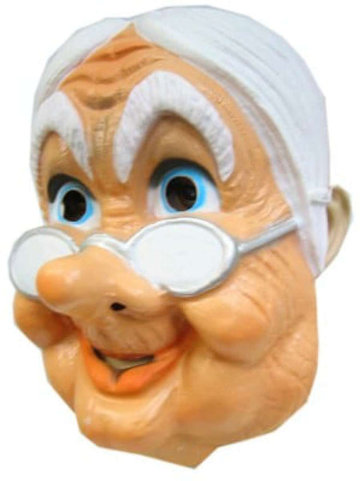 Masker Sarah oudje met bril plastic