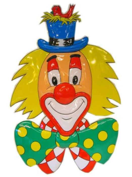 Clownsdeco met hoed 70cm