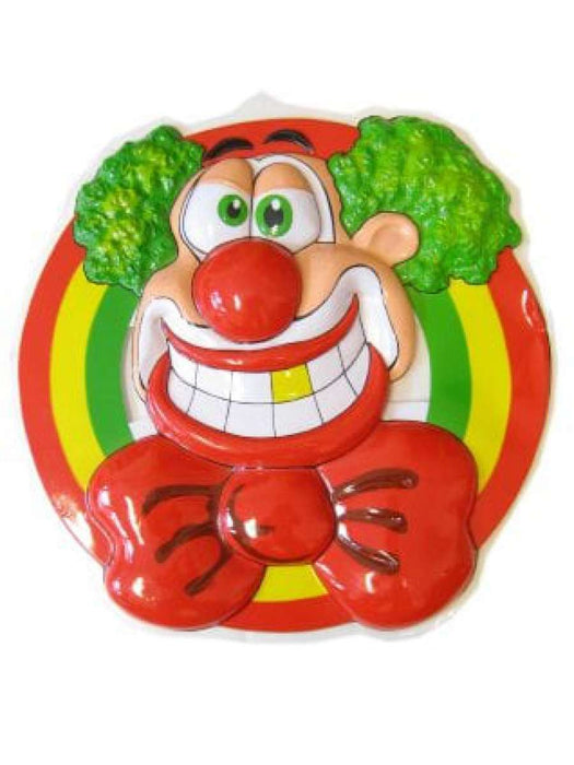 Clownsdeco clownshoofd lachend 50x50cm