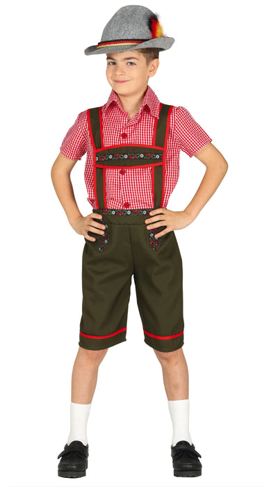 Tiroler jongen kostuum