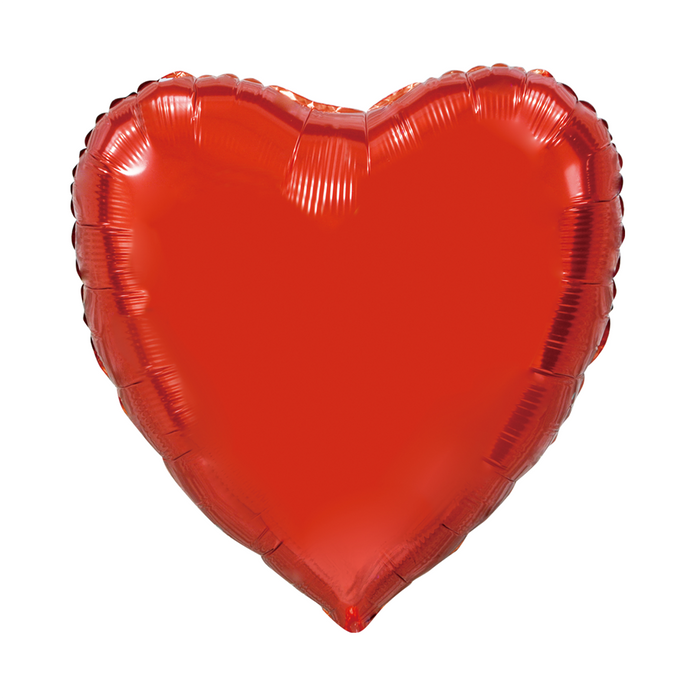 Folieballon hart vorm rood 90cm - P50