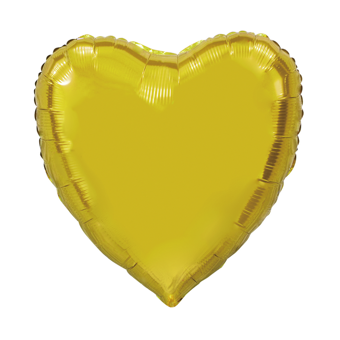 Folieballon hart vorm goud 90cm - P50