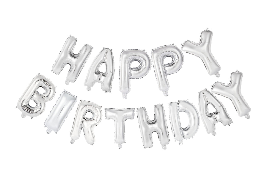 Folieballon slinger Happy Birthday