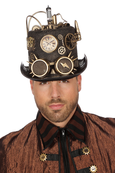 Steampunk hoed luxe met licht