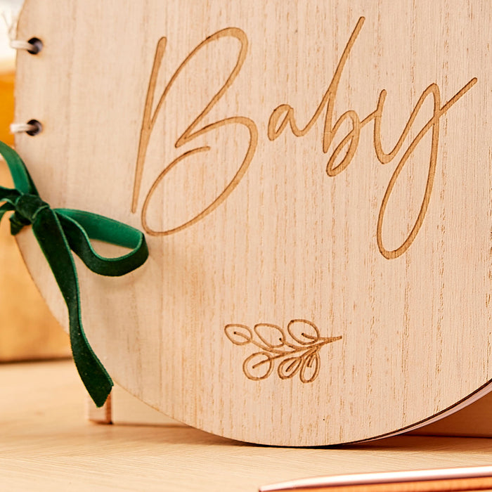 Gastenboek Hey baby hout
