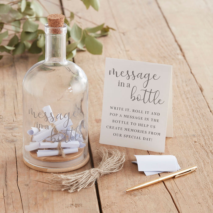 Gastenboek message in a bottle