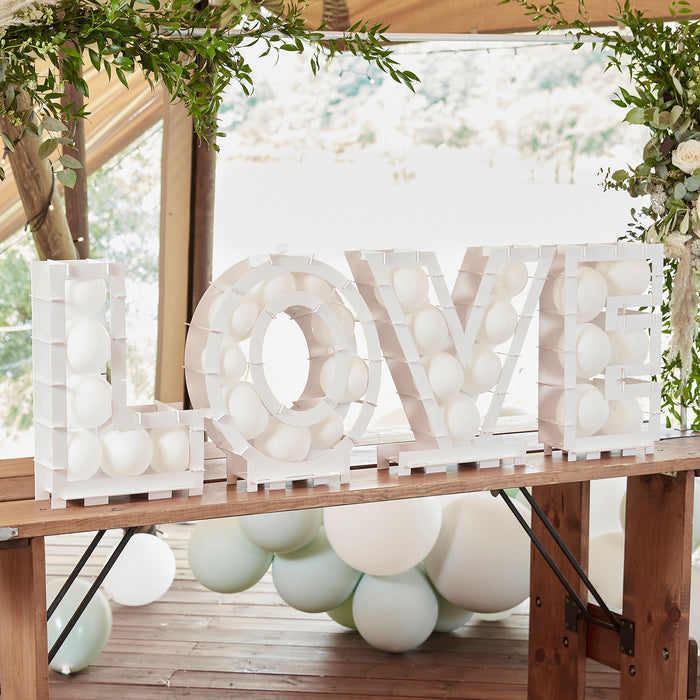 Ballonmozaiekletters Love