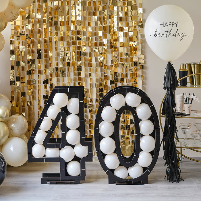 Ballondozen 40 zwart