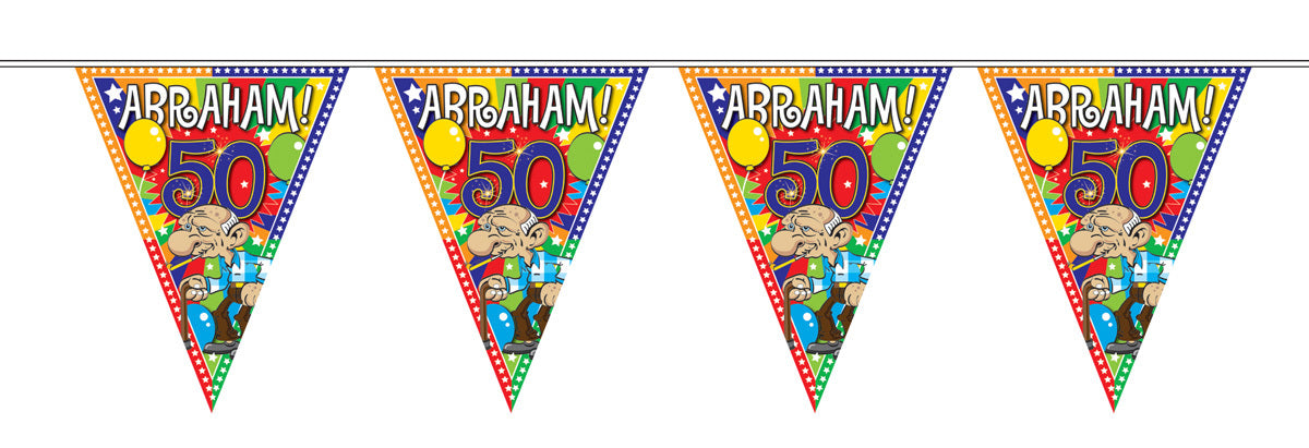 vlaggenlijn abraham 50 jaar versiering