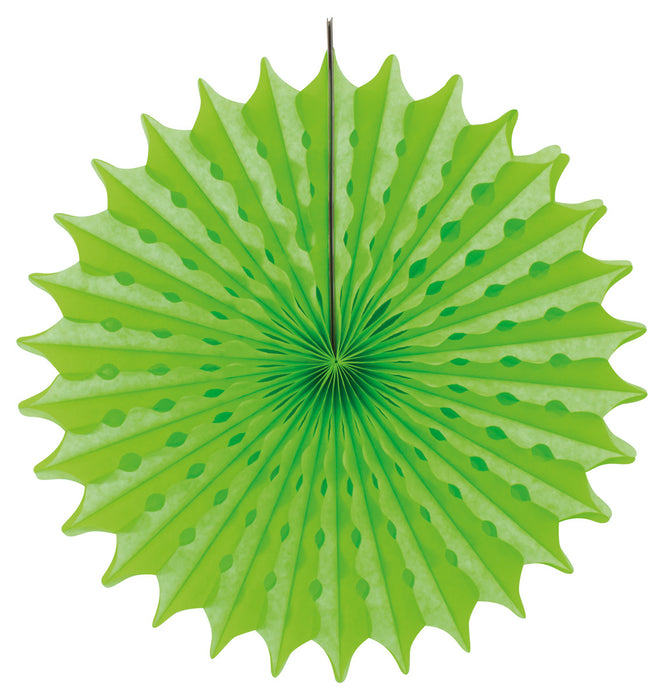 Honeycomb Fan Neon Green 45cm