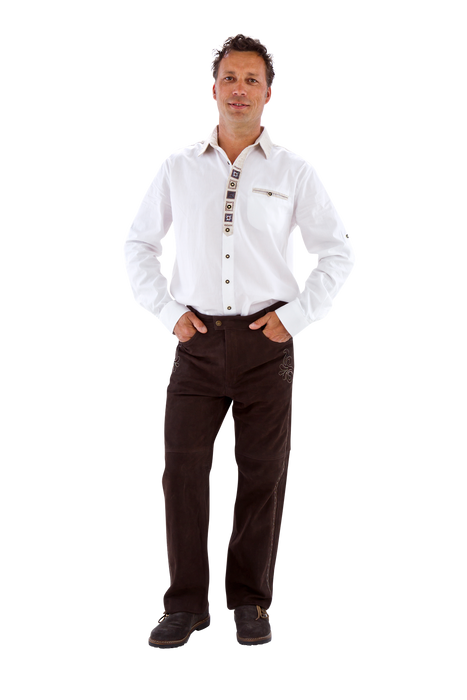Tiroler blouse linnen wit