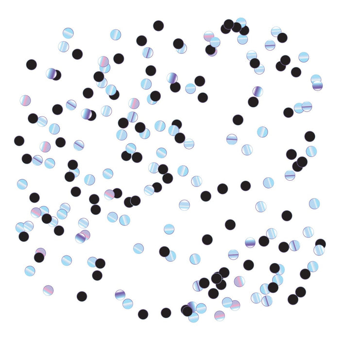 Ballon confetti zwart/holographic 15gr