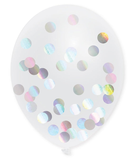 Confetti Ballonnen - Holographic - 5 stuks