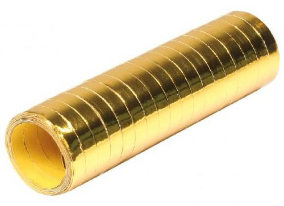 serpentines 4m metalic goud