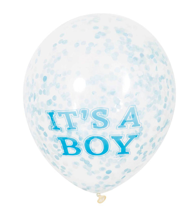 Confetti ballonnen It's a boy - girl