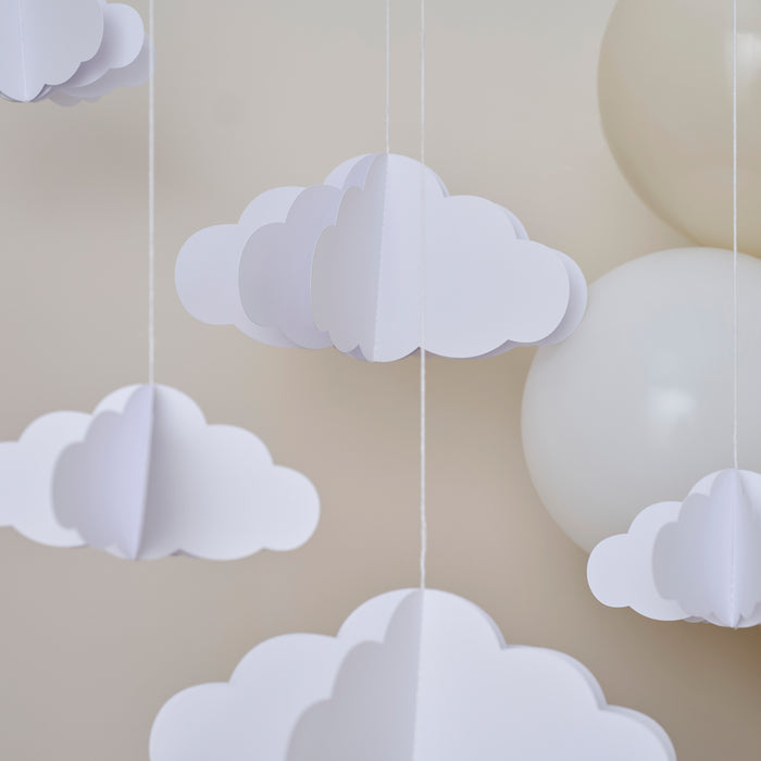 Hangdecoratie 3D clouds