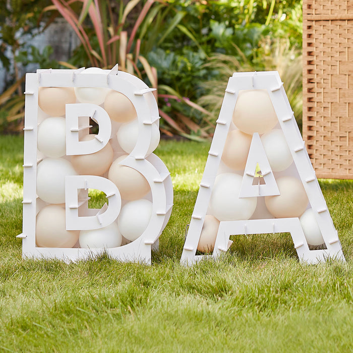 Letterboxen Baby wit