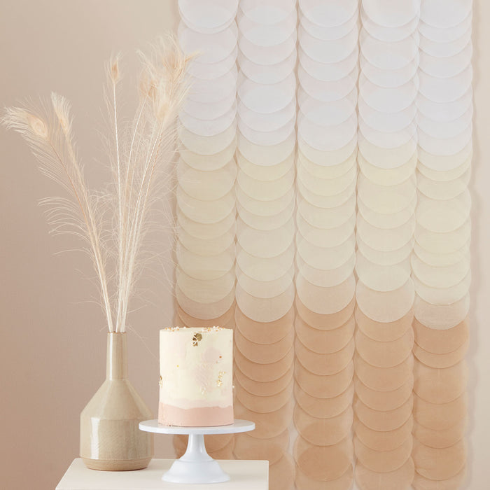 Backdrop schelpen brown ombre