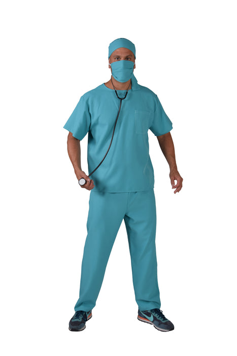 Herenkostuum Chirurg blauw