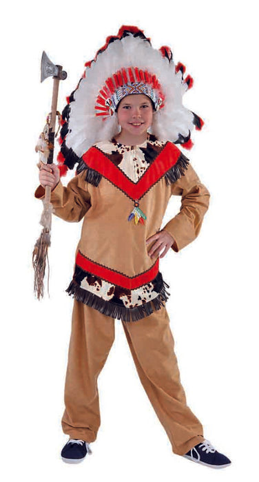 Indianen Kostuum voor Jongens - bruin