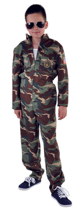 Straaljager Piloot Kostuum voor Kinderen - camouflage