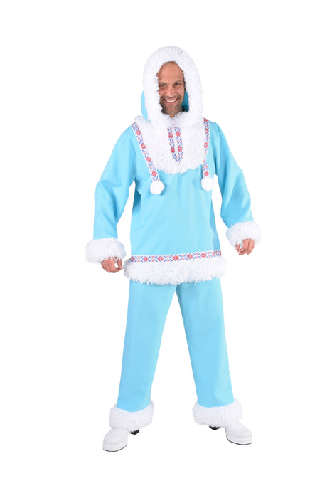 Eskimo Kostuum voor Heren - ijsblauw