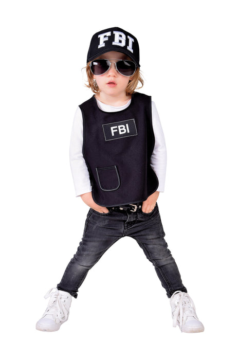 FBI Vestje voor Baby's - zwart