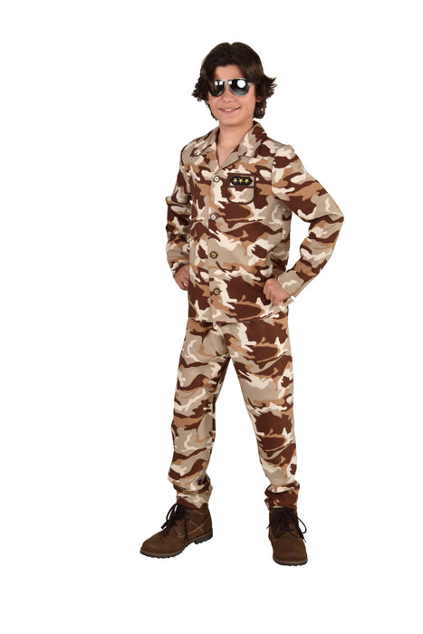 Pak voor Kinderen Militair - woestijn camouflage