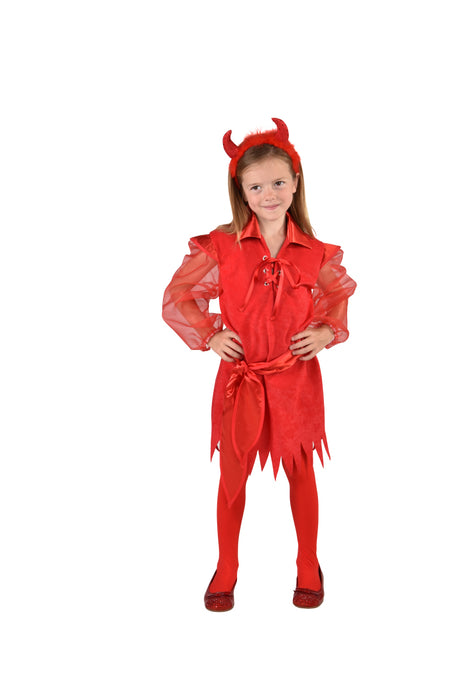 Halloween Duivel Jurkje voor Kinderen - rood