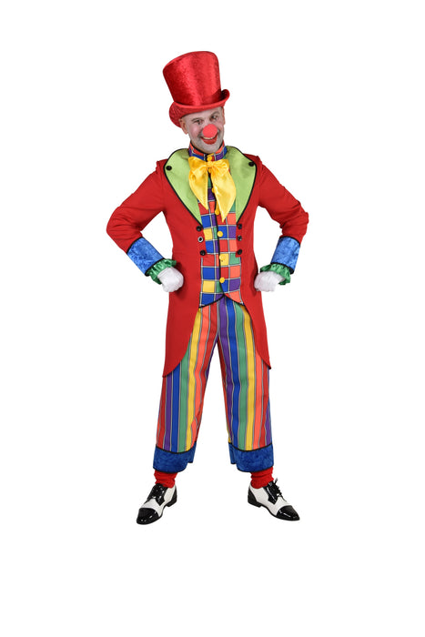 Clown Kostuum voor Heren Blok en Streep