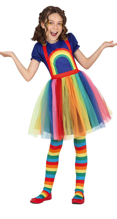 Rainbow girl kostuum