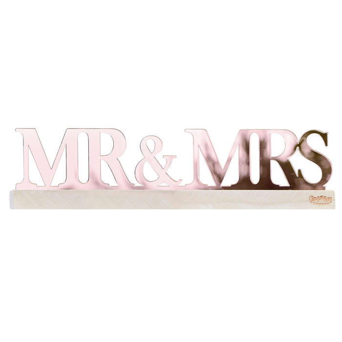 Tafeldecoratie Mr & Mrs acryl