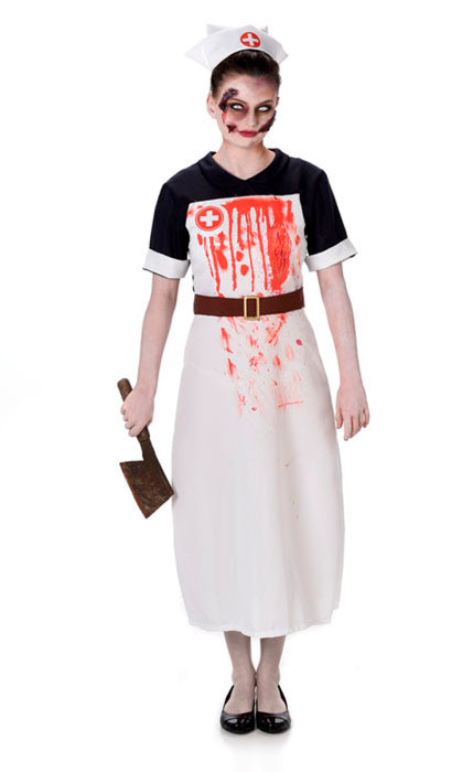 Zombie verpleegster kostuum voor dames