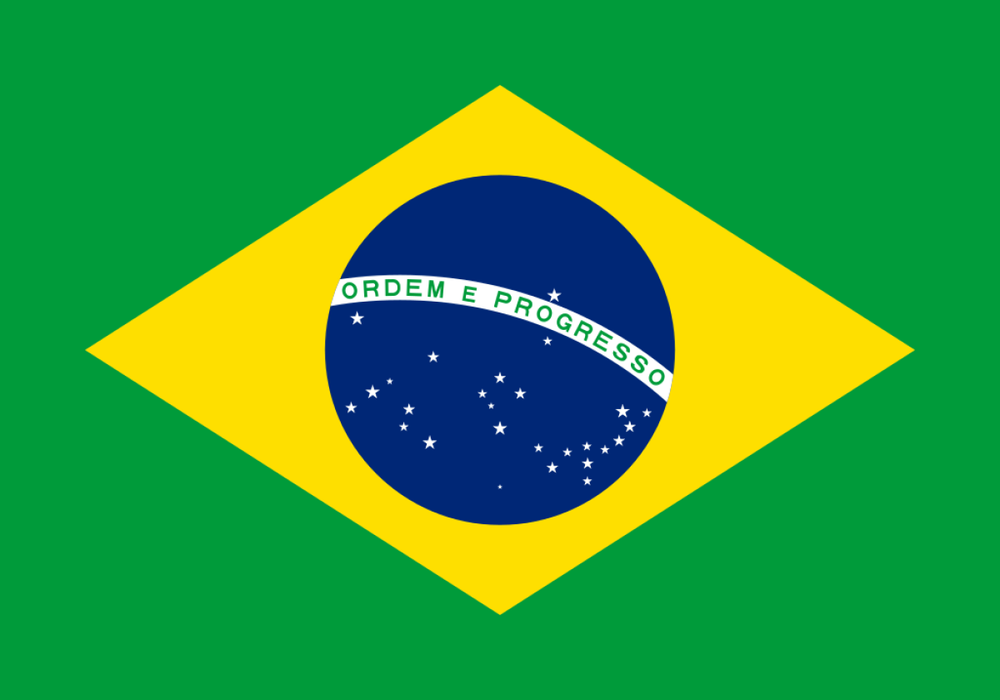 Landenvlag Brazilie 90 x 150 cm