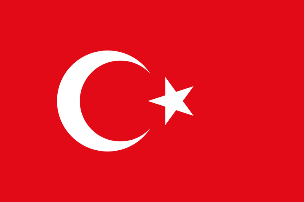 Landenvlag Turkije 90 x 150 cm