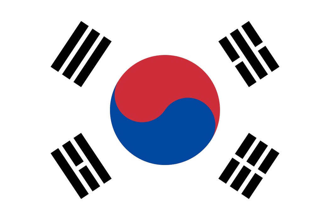 Landenvlag Zuid Korea 90 x 150 cm