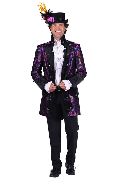 Carnavalsjas Glitter Purple Heren