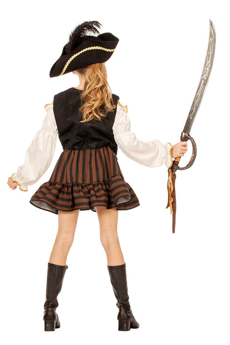 Piraten Kostuum voor meisjes deluxe